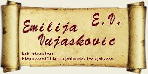 Emilija Vujašković vizit kartica